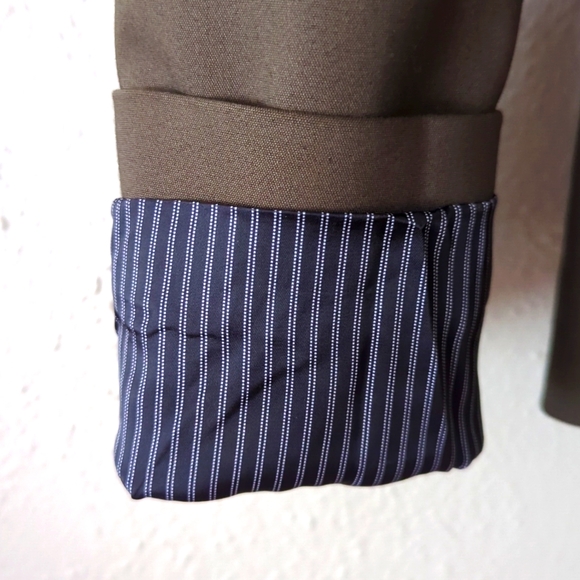3/$20 - Express 1 Button Blazer / Business Suit Jacket - Army Green - Picture 5 of 6